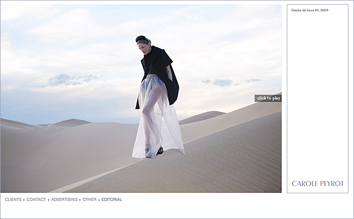 Carole Peyrot Flash website