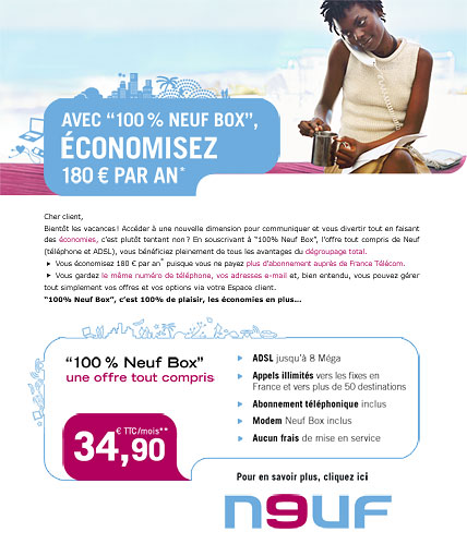 Newsletter Neuf