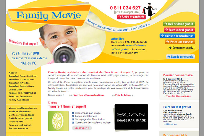 Family Movie website