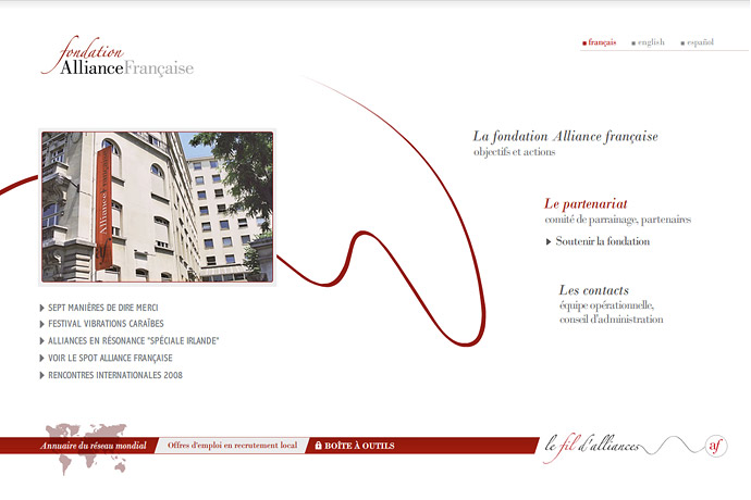 Fondation AF Flash website
