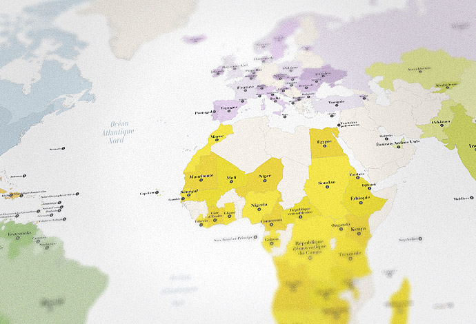 Carte des Alliances françaises